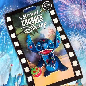 NEW Disney Parks Stitch Crashes Snow White Pin